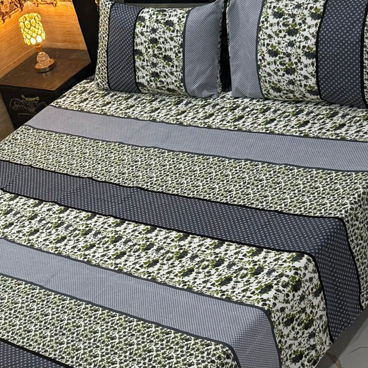 Premium Crystal King Size Bedsheet – Soft & Comfortable (97x92 Inches)