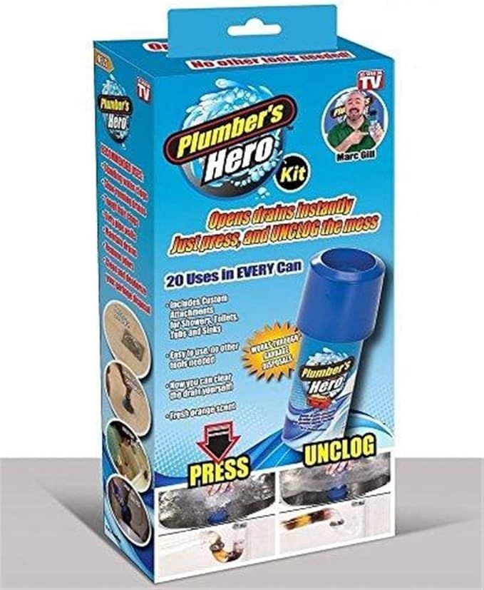 Plumbers Hero Kit Unclog Drains Instantly