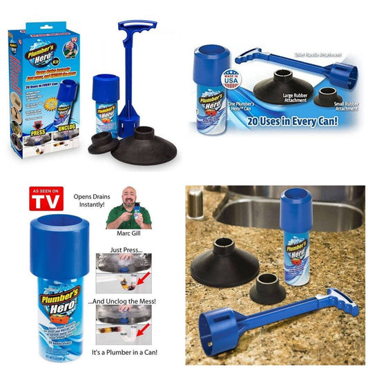 Plumbers Hero Kit Unclog Drains Instantly